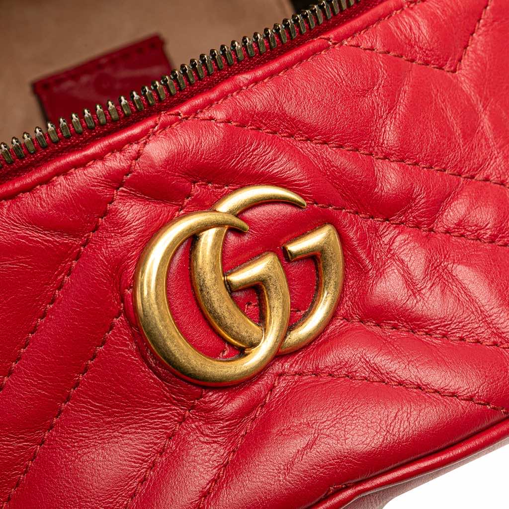 Gucci Mini GG Marmont Matelasse Leather Round Backpack - Detail 2