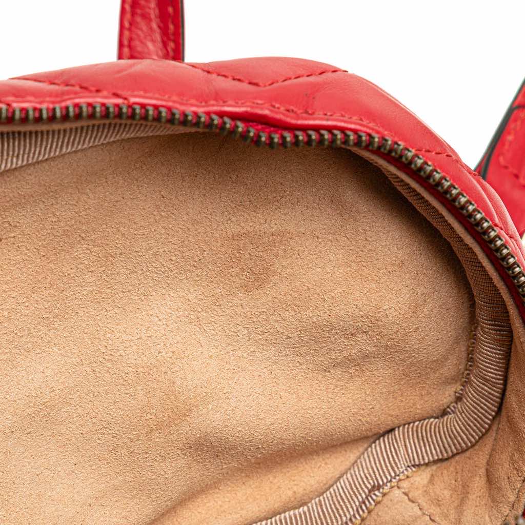 Gucci Mini GG Marmont Matelasse Leather Round Backpack - Image 10