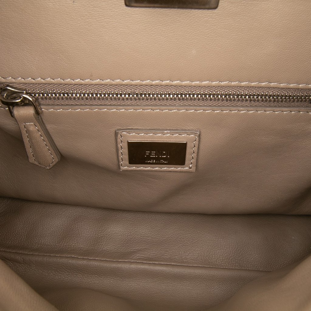 Fendi Mini Leather Iconic Peekaboo Satchel - 5