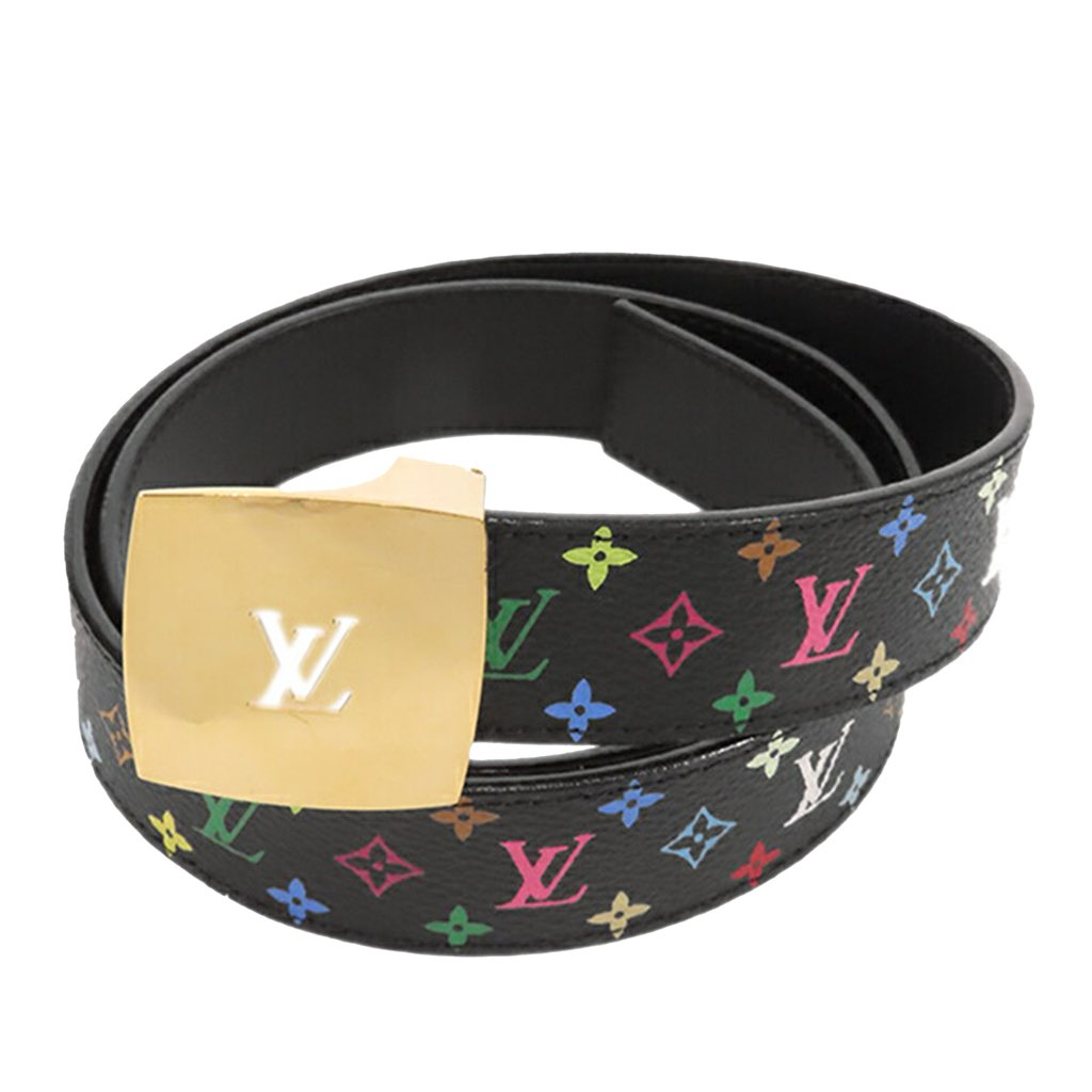 Louis Vuitton Monogram Multicolore LV Cut Reversible Belt