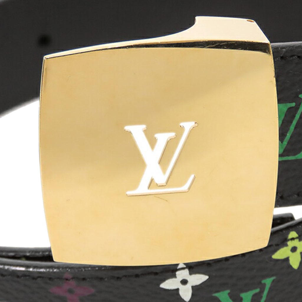 Louis Vuitton Monogram Multicolore LV Cut Reversible Belt - Back view