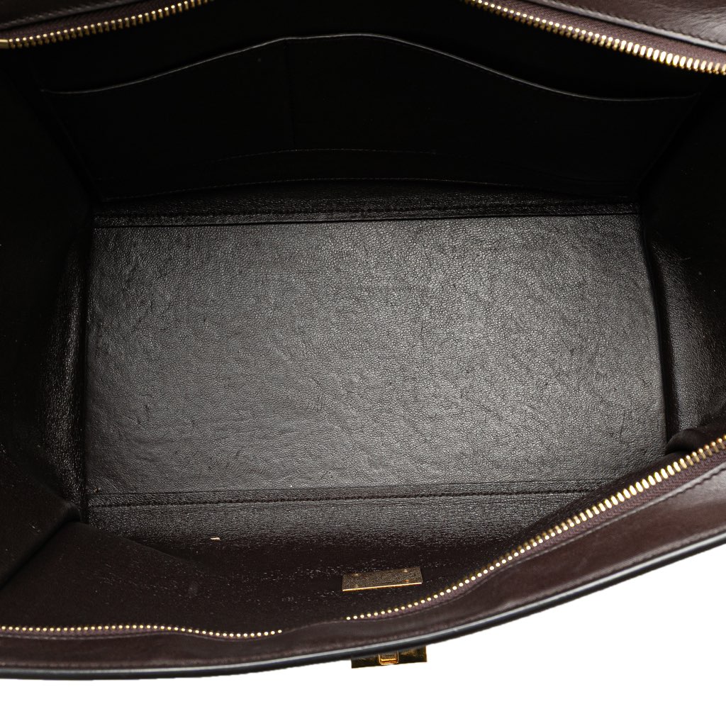 Celine Medium Tricolor Leather Trapeze Satchel - 4