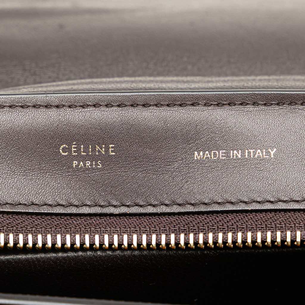 Celine Medium Tricolor Leather Trapeze Satchel - 5