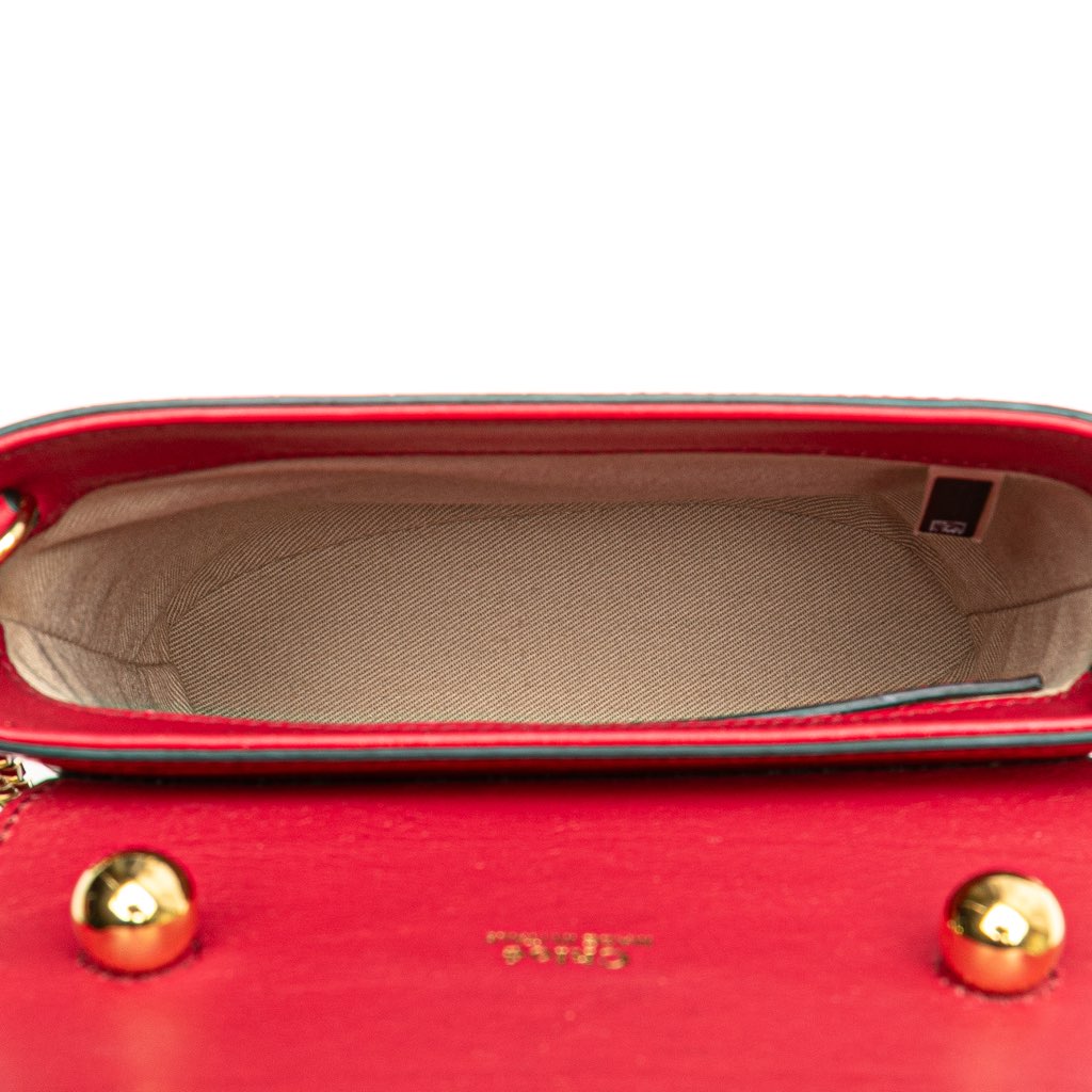 Chloé Croc Embossed Leather Aby Lock Satchel - 4