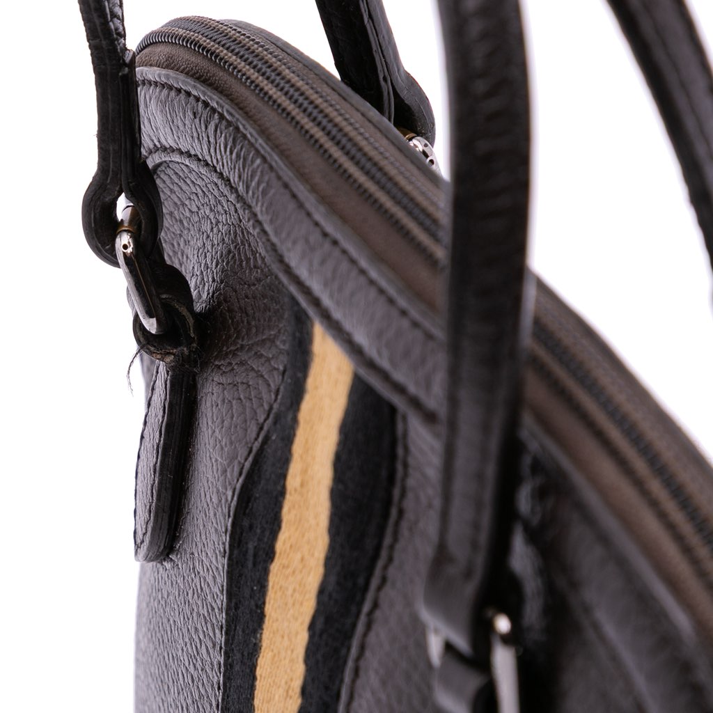 Gucci Mini Leather Web Dome Satchel - Image 10