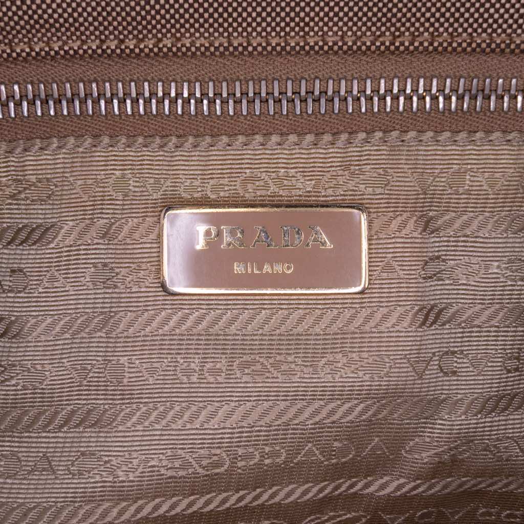 Prada Canvas Canapa Logo Tote - Side view
