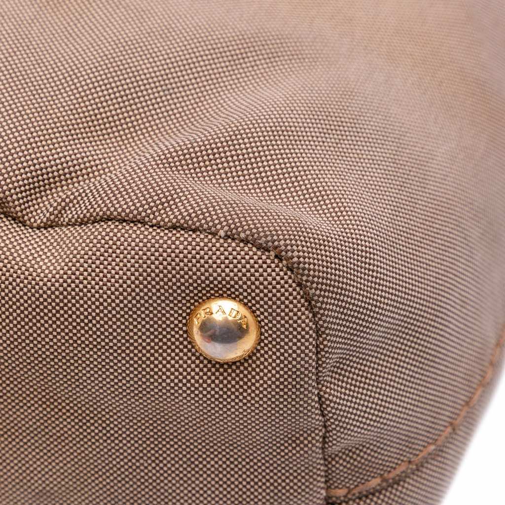 Prada Canvas Canapa Logo Tote - Image 10