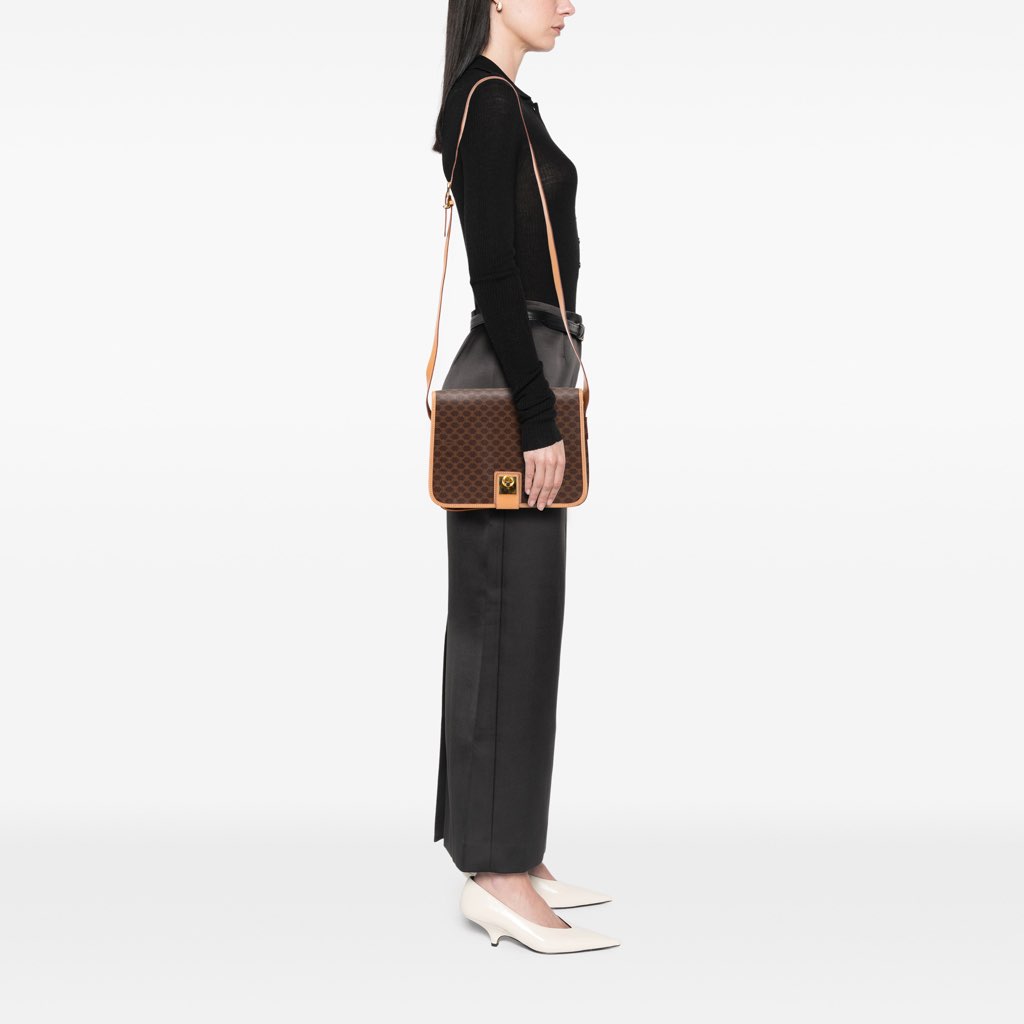 Celine Macadam Coated Canvas Crossbody - Image 12