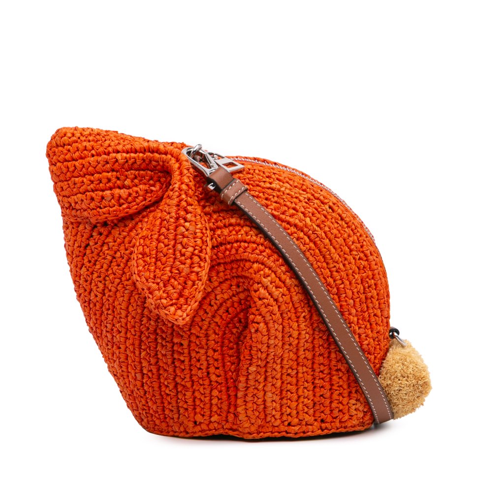 Loewe Mini Raffia Bunny Crossbody