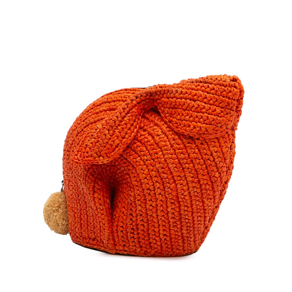 Loewe Mini Raffia Bunny Crossbody - 2