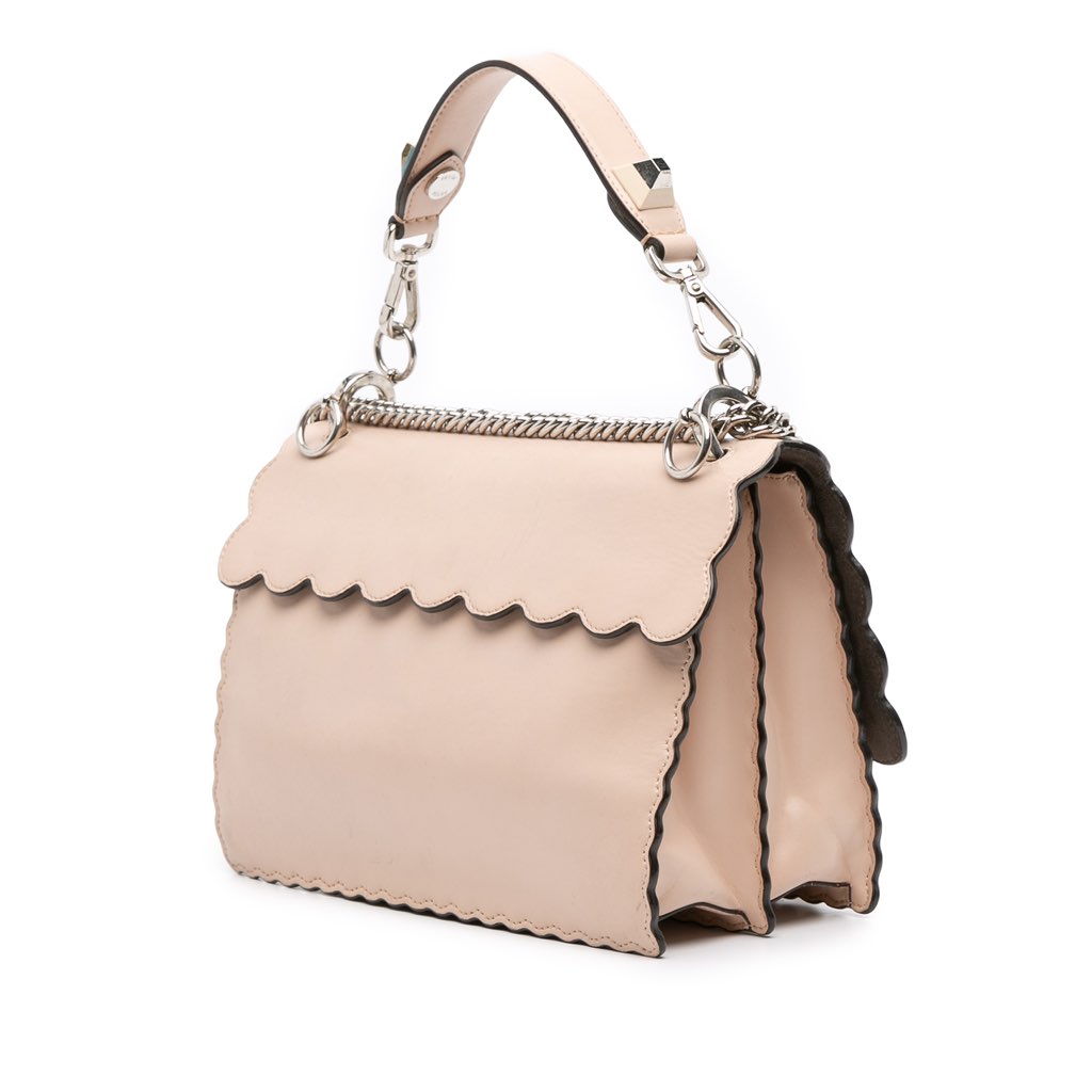 Fendi Medium Scalloped Leather Kan I Satchel - 2