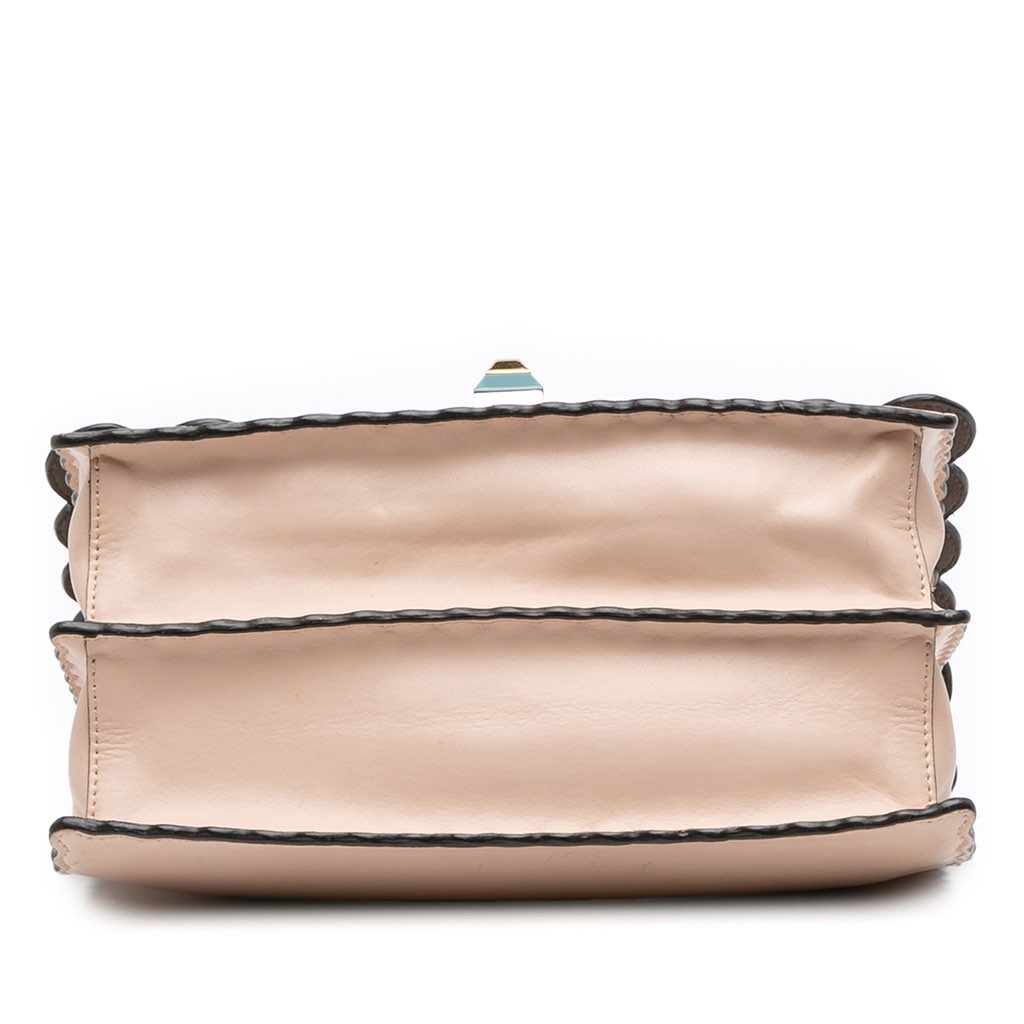 Fendi Medium Scalloped Leather Kan I Satchel - 3