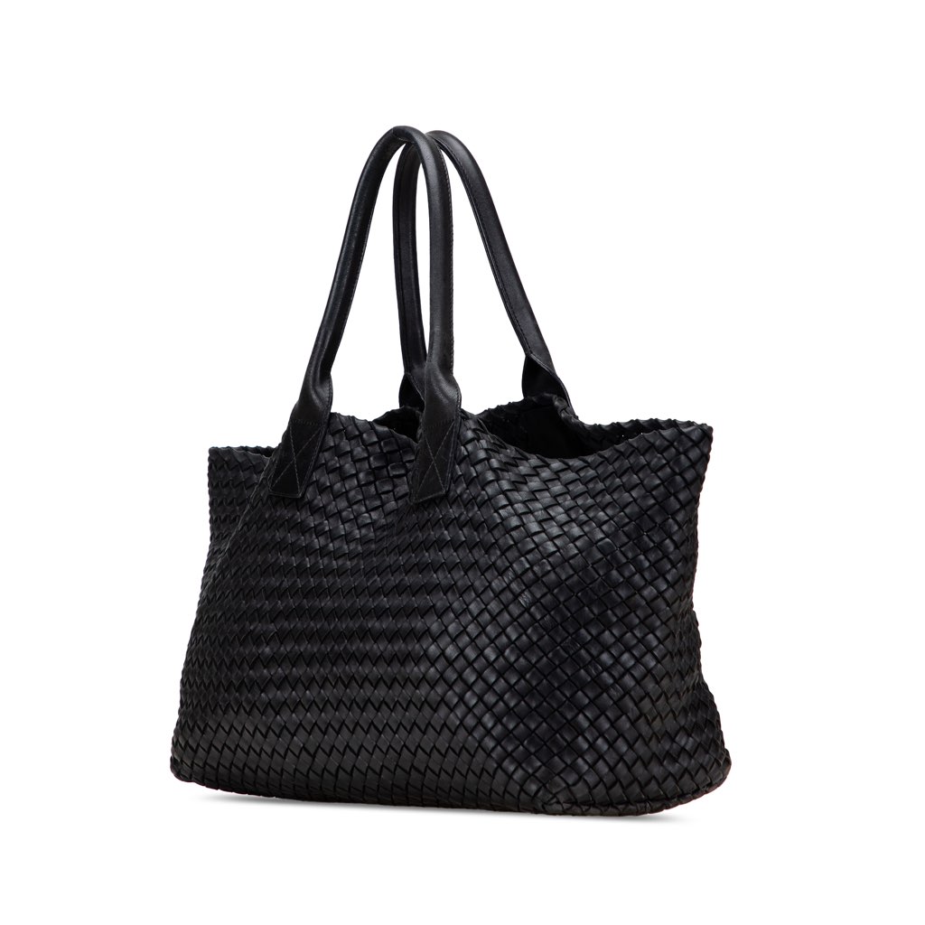 Bottega Veneta Medium Lambskin Intreccio Cabat Tote - 2