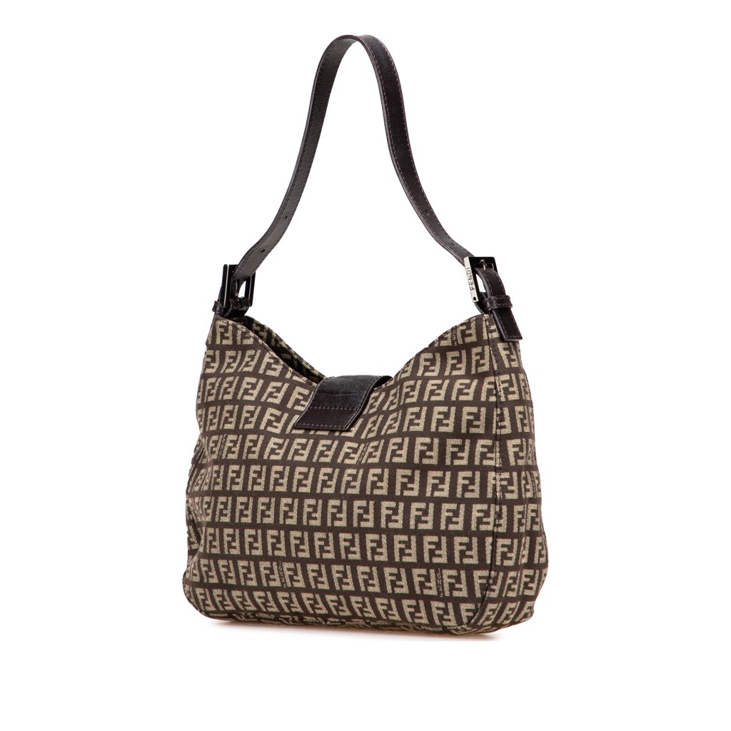 Fendi Zucchino Canvas Shoulder Bag - 2