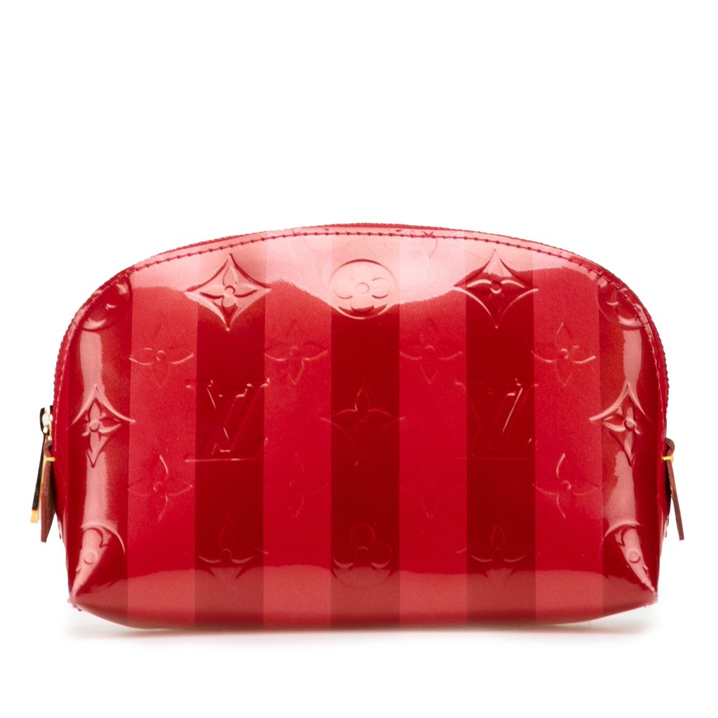 Louis Vuitton Monogram Vernis Rayures Cosmetic Pouch
