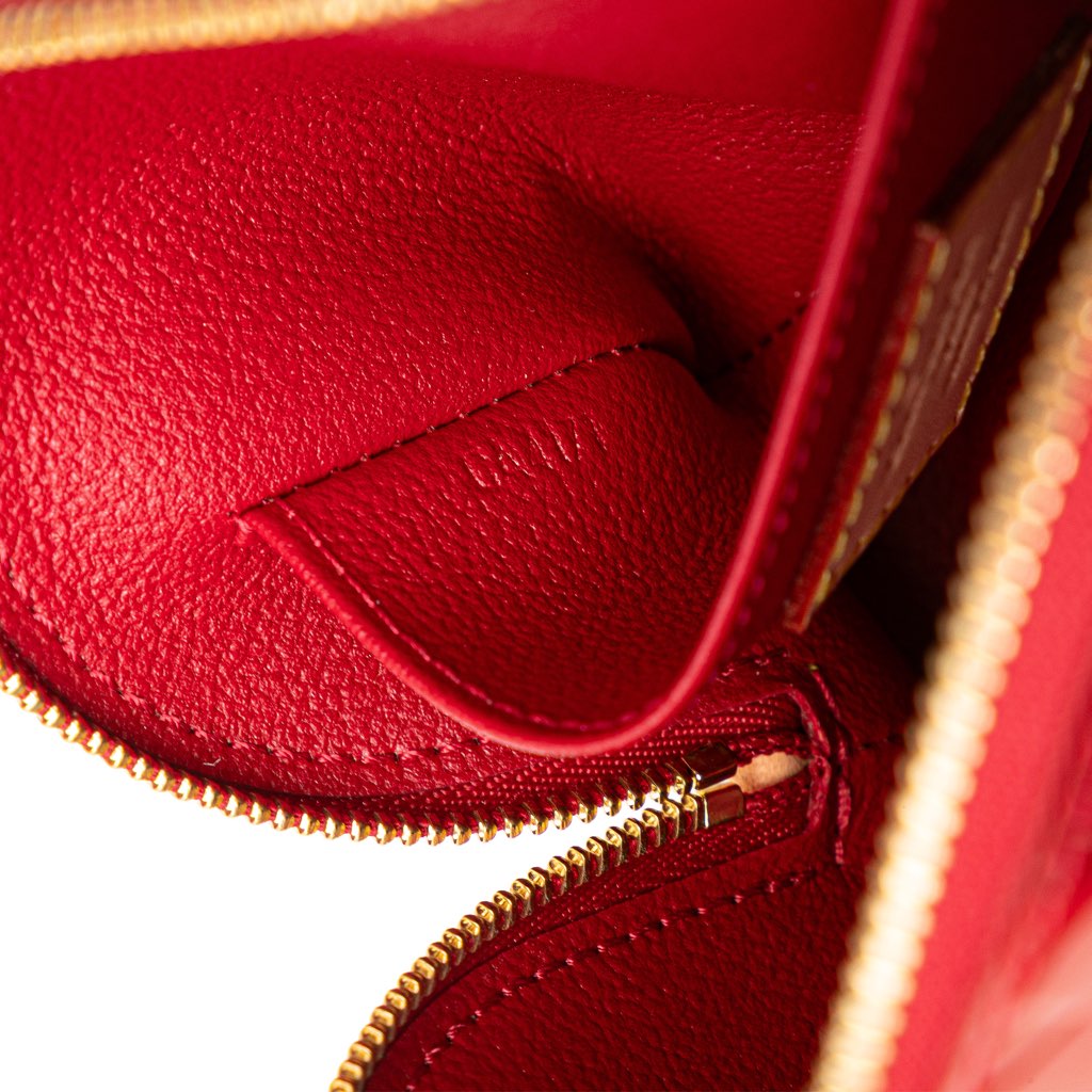 Louis Vuitton Monogram Vernis Rayures Cosmetic Pouch - Side view