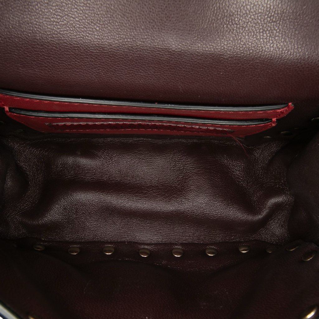 Valentino Micro Metallic Nappa Rockstud Spike Satchel - 4