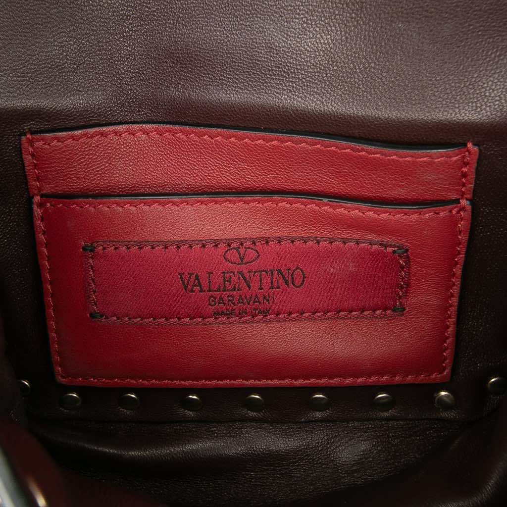 Valentino Micro Metallic Nappa Rockstud Spike Satchel - 5