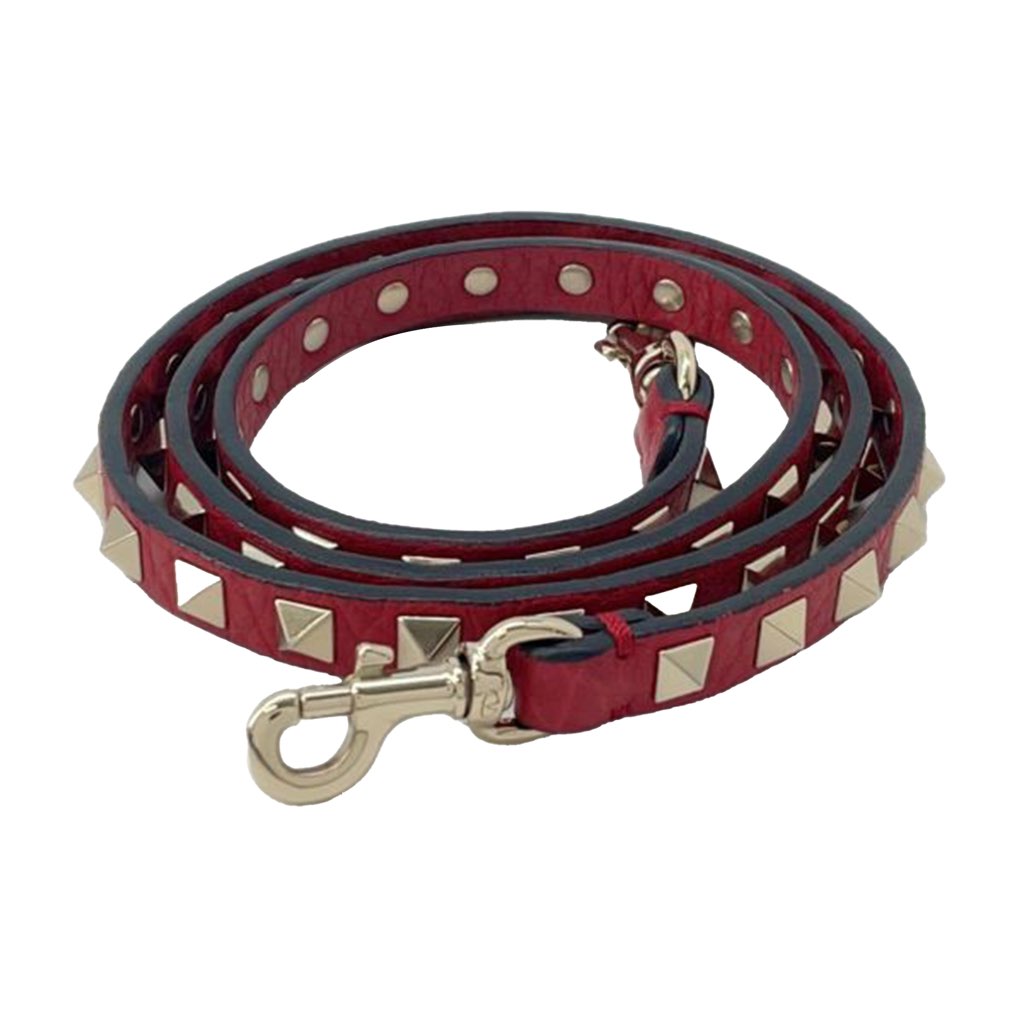 Valentino Small Leather Rockstud Trapeze Satchel - Image 15