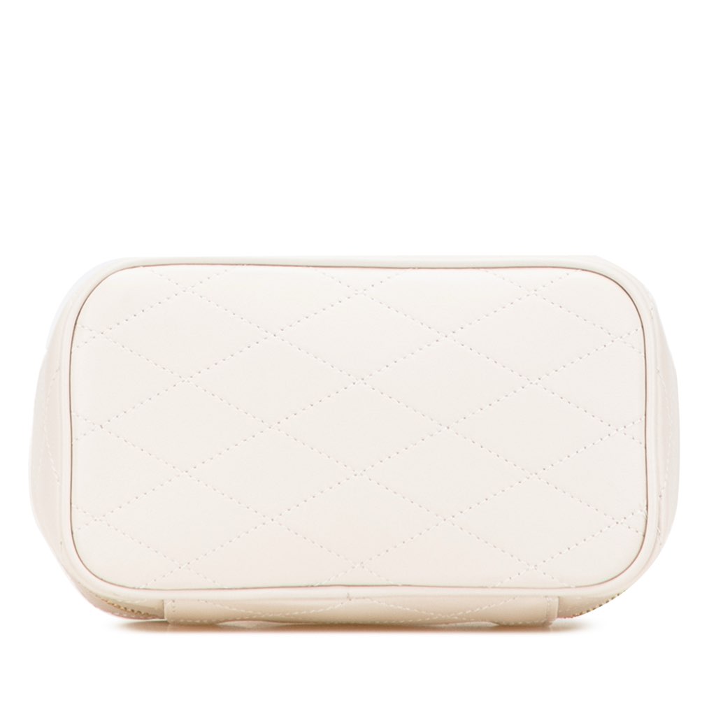 Saint Laurent Quilted Lambskin East West Vanity Case - Image 6