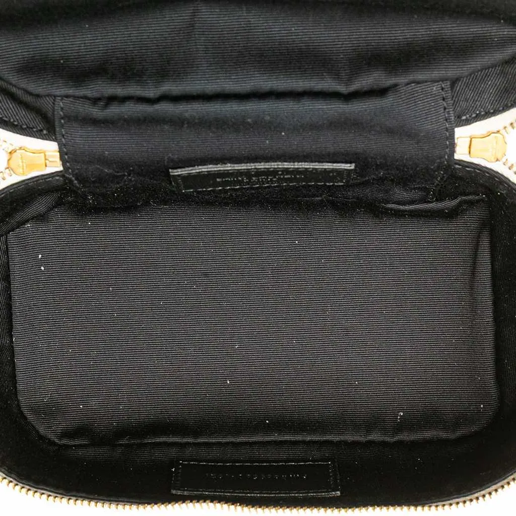 Saint Laurent Quilted Lambskin East West Vanity Case White Leather Very good - Model View