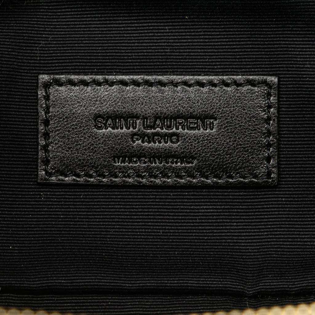 Saint Laurent Quilted Lambskin East West Vanity Case - Side view