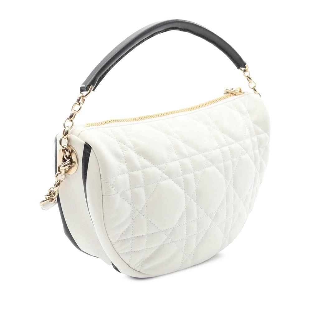 Dior Medium Lambskin Cannage Dior Vibe Hobo - Back view