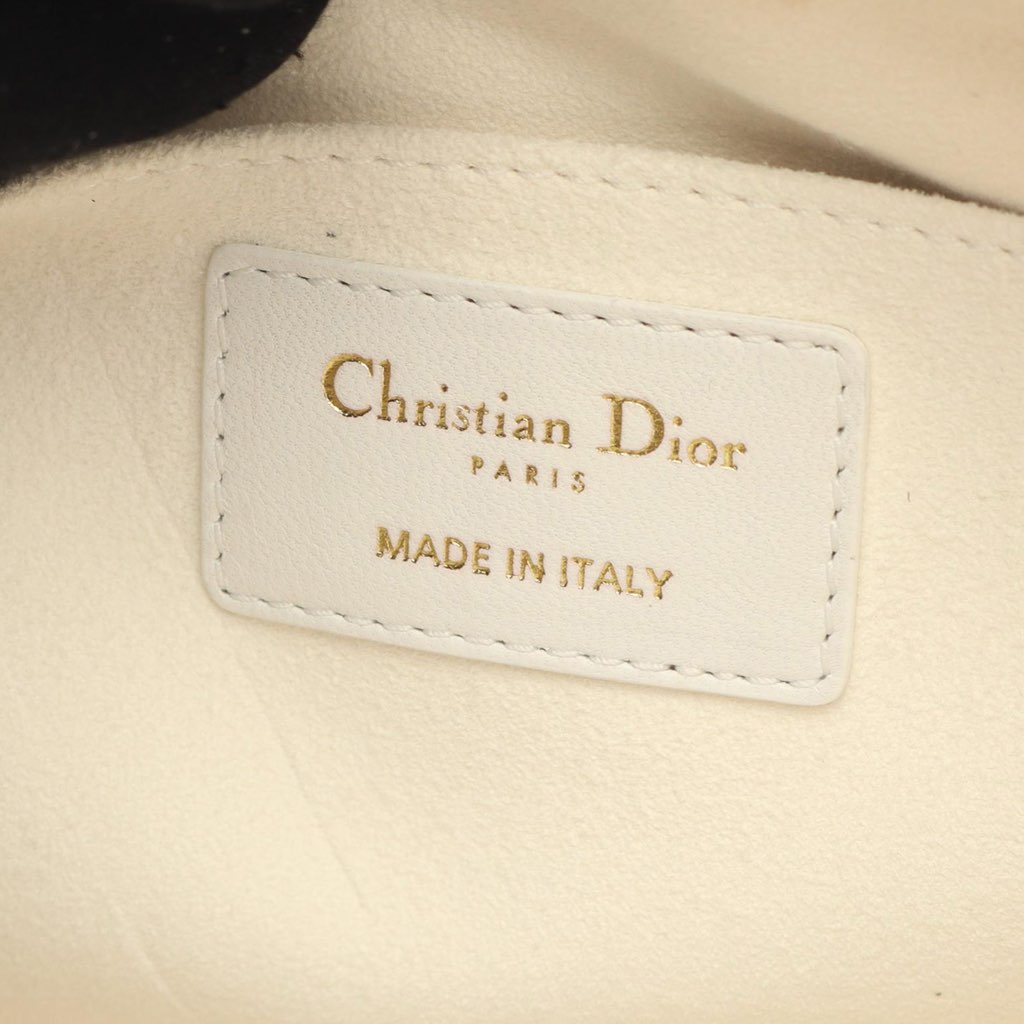 Dior Medium Lambskin Cannage Dior Vibe Hobo - Side view