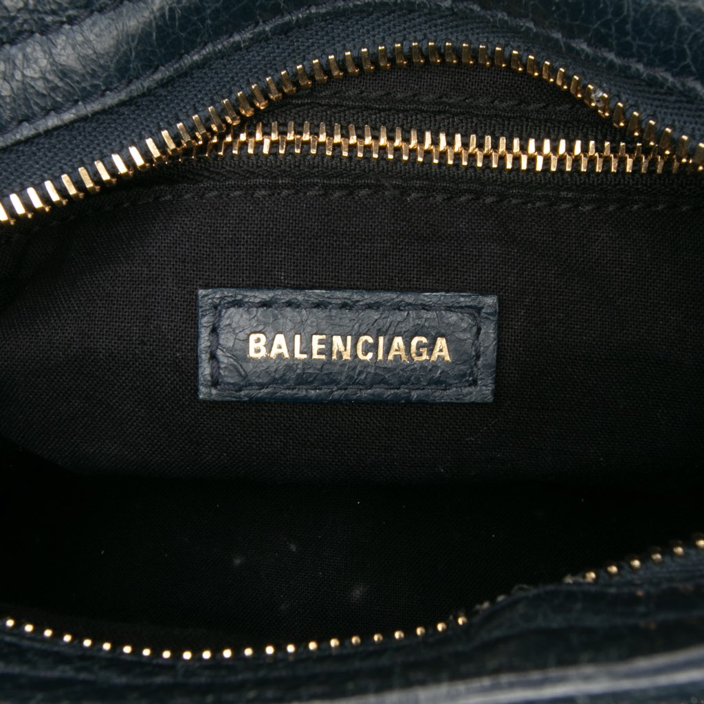 Balenciaga Mini Lambskin Motocross Classic City Satchel - 5
