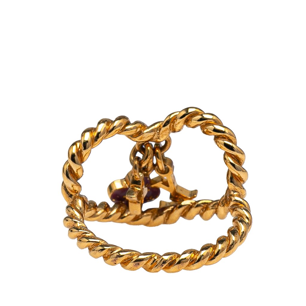 Louis Vuitton Gold Plated Monogram Sweet Heart Ring - Image 6