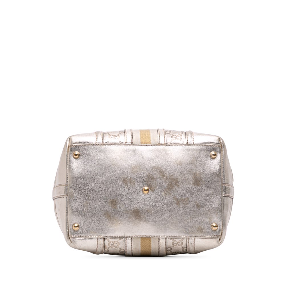 Gucci Metallic Guccissima Web Treasure Handbag - Image 6