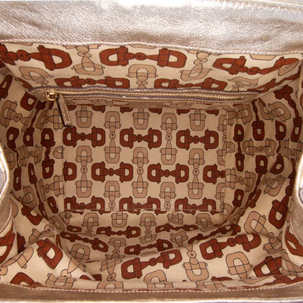 Gucci Metallic Guccissima Web Treasure Handbag - 4