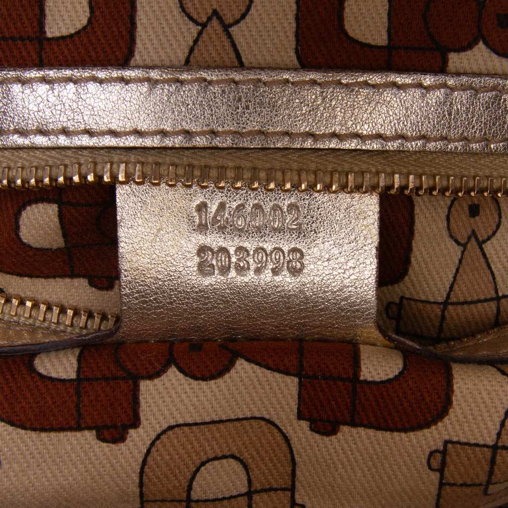 Gucci Metallic Guccissima Web Treasure Handbag - Detail 1