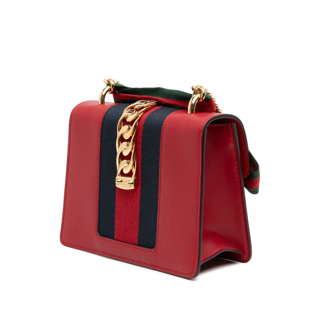 Gucci Mini Leather Sylvie Chain Crossbody - 2