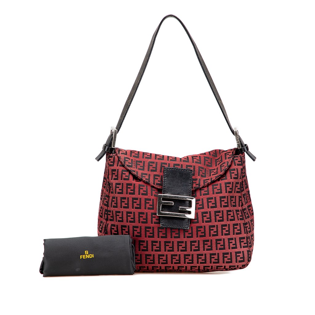 Fendi Zucca Canvas Double Flap Mamma - Image 16