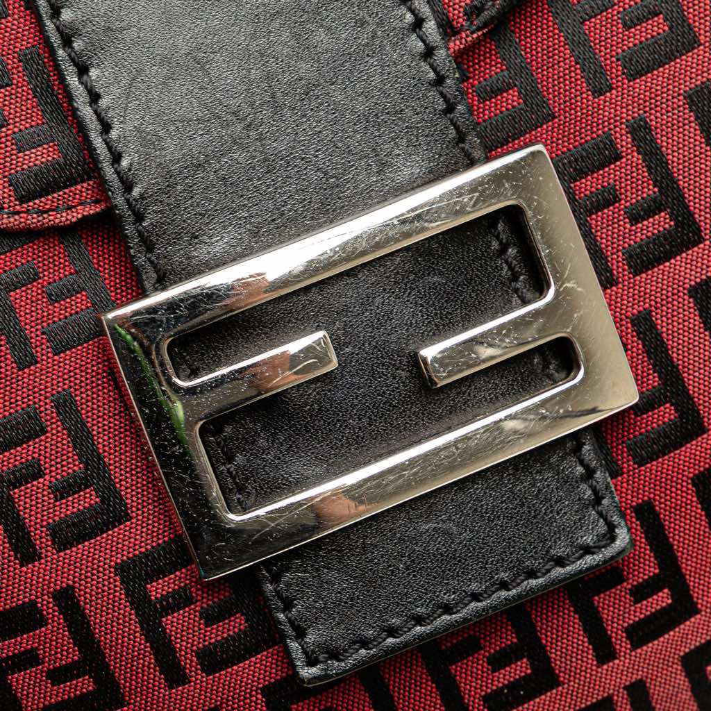 Fendi Zucca Canvas Double Flap Mamma - Image 11