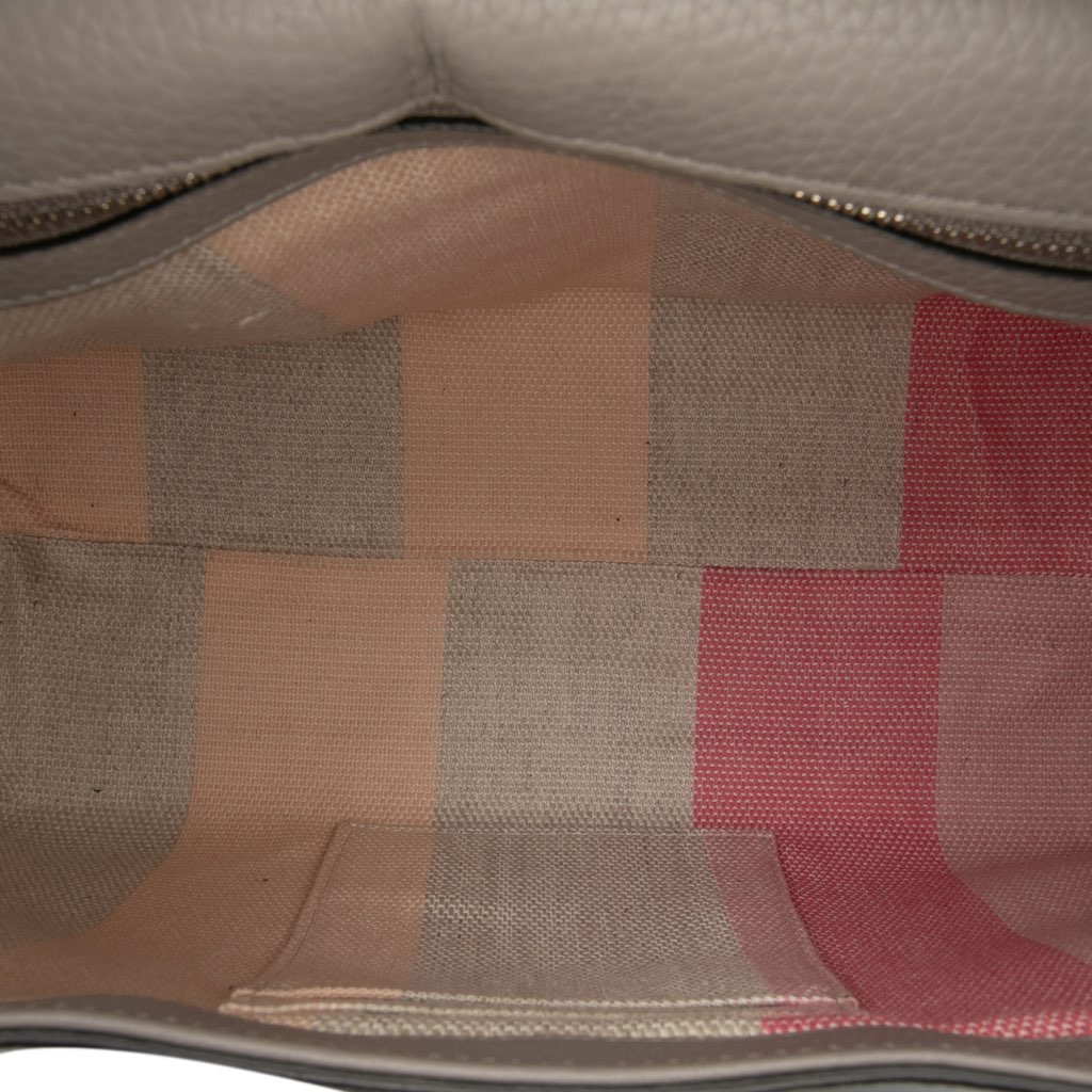 Gucci Medium Leather Bamboo Daily Satchel - 4