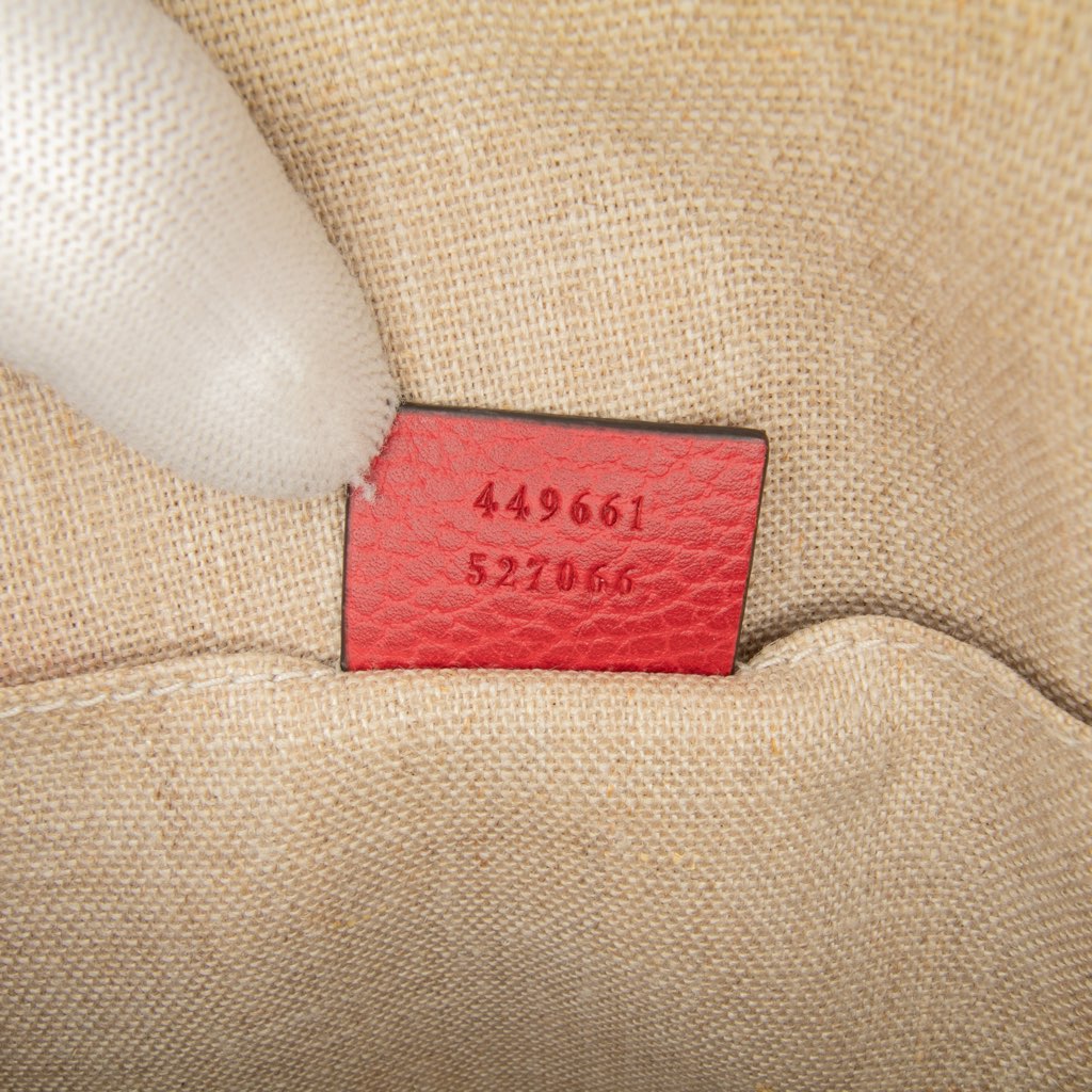 Gucci Mini Leather GG Charm Dome Satchel - Detail 1