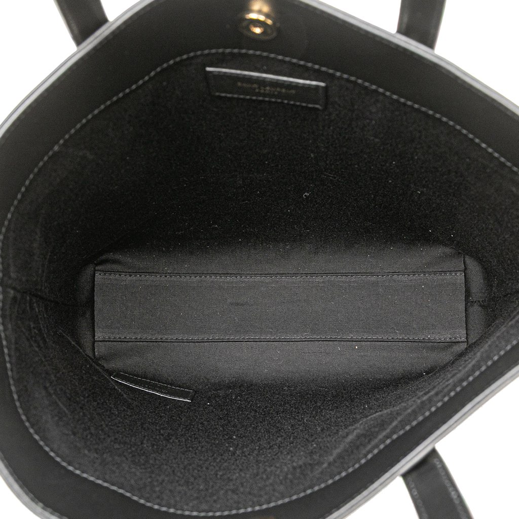 Saint Laurent Toy Calfskin Polka Dot North South Shopping Tote - 4