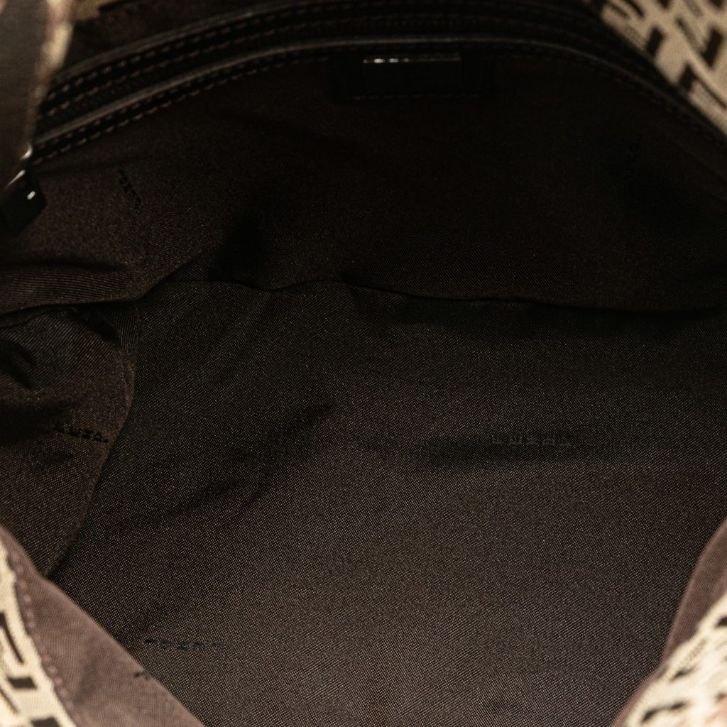 Fendi Zucchino Canvas Double Flap Mamma - 4