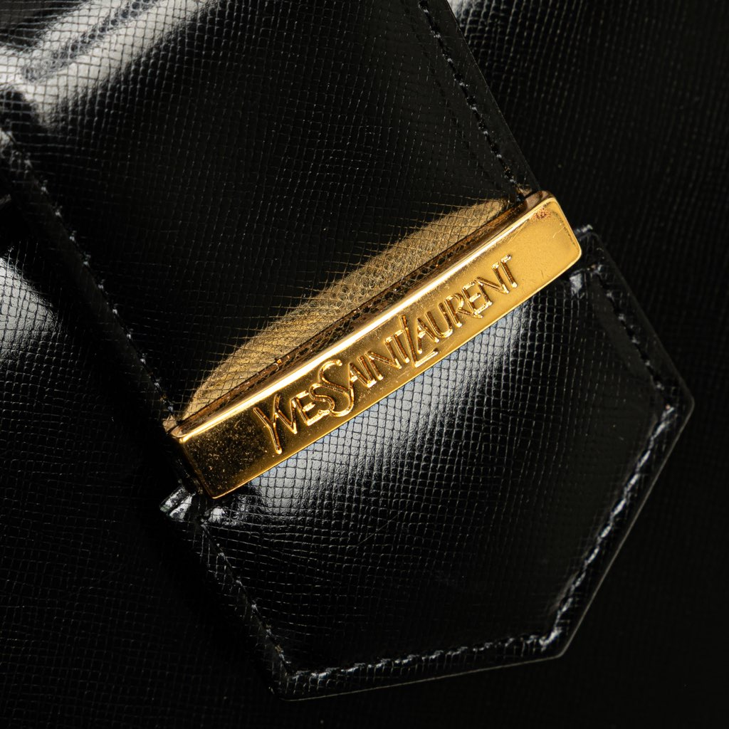 Yves Saint Laurent Leather Top Handle Frame Bag - 5