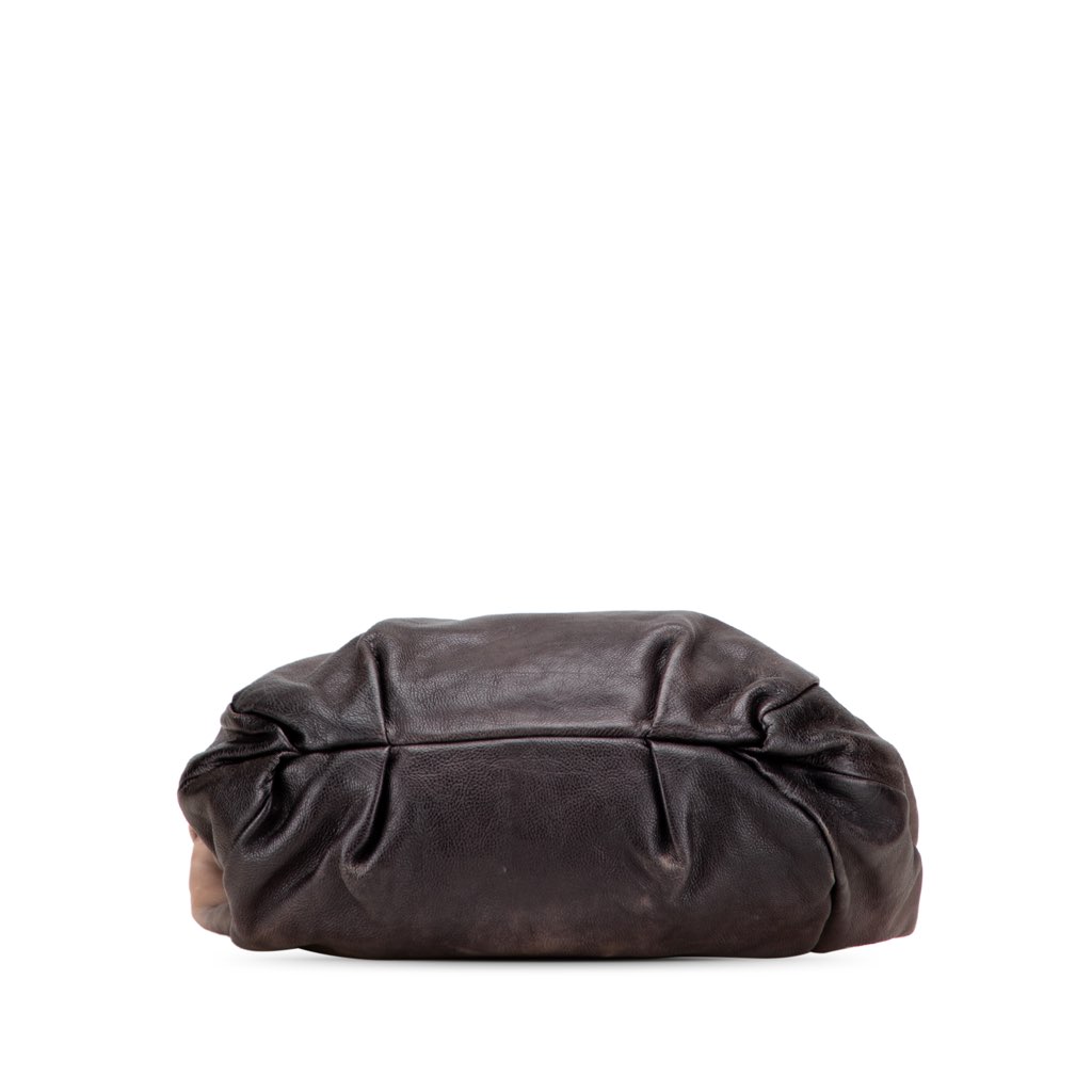 Prada Glace Calf Ombre Pleated Hobo - 3