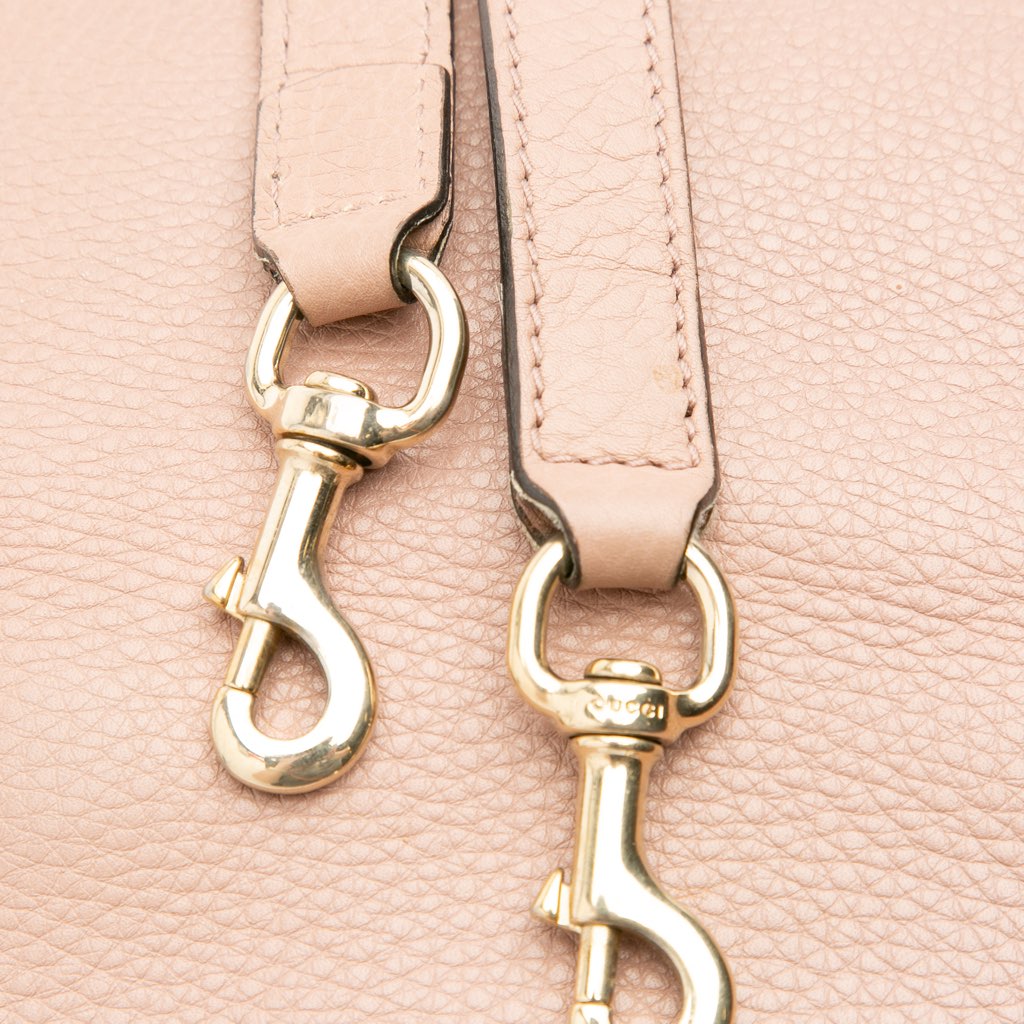 Gucci Small Calfskin Bamboo Shopper Satchel - Image 14