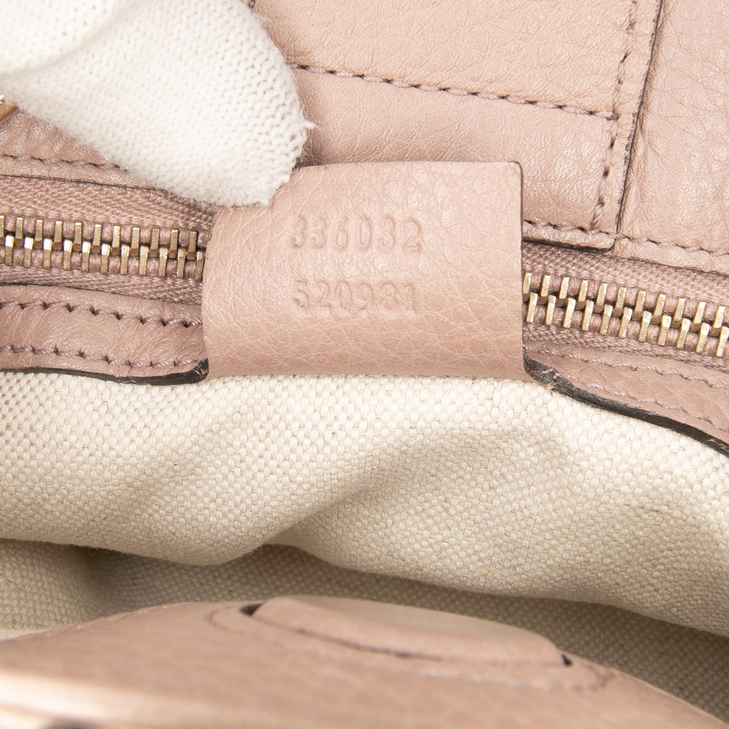 Gucci Small Calfskin Bamboo Shopper Satchel - Detail 1