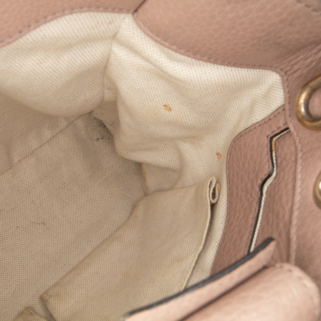 Gucci Small Calfskin Bamboo Shopper Satchel - Detail 2