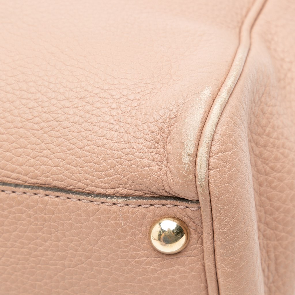 Gucci Small Calfskin Bamboo Shopper Satchel - Image 10