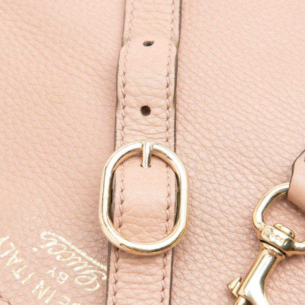 Gucci Small Calfskin Bamboo Shopper Satchel - Image 12