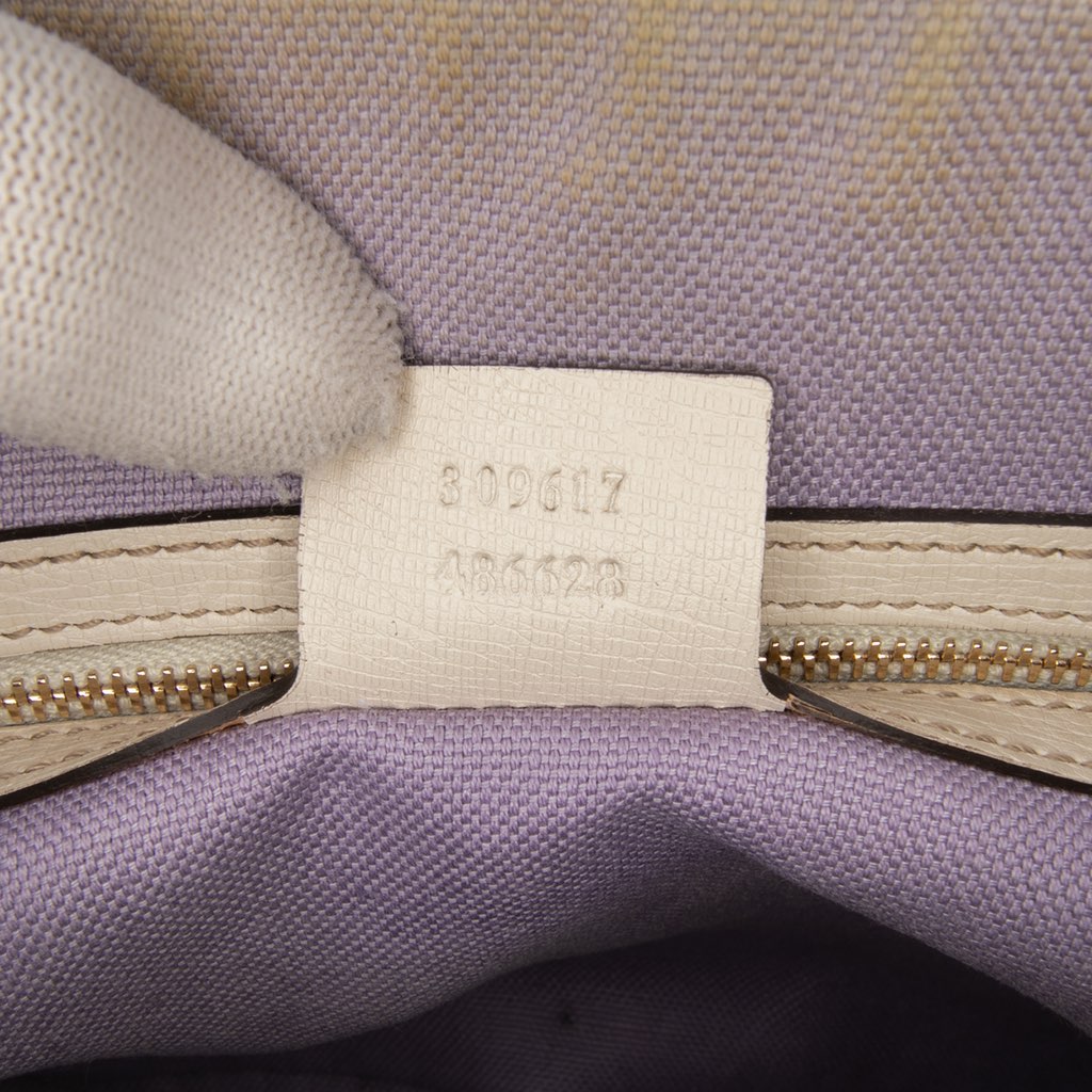 Gucci Small Leather Flora Nice Dome Satchel - Detail 1