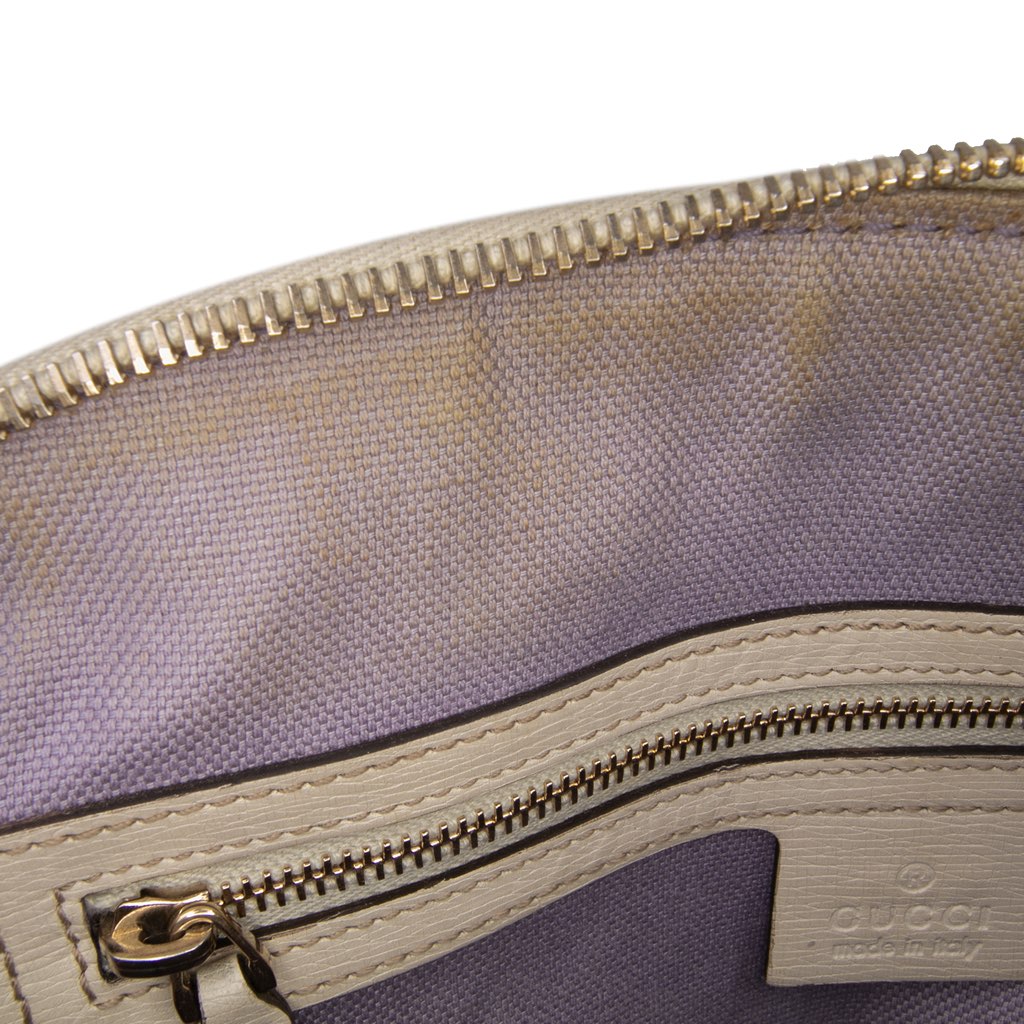 Gucci Small Leather Flora Nice Dome Satchel - Detail 2