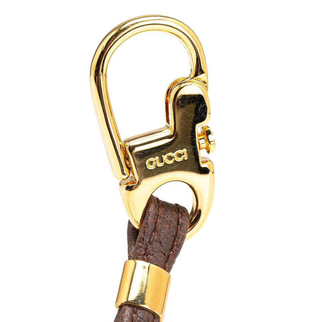 Gucci Gold Plated Horseshoe Key Chain - Image 6